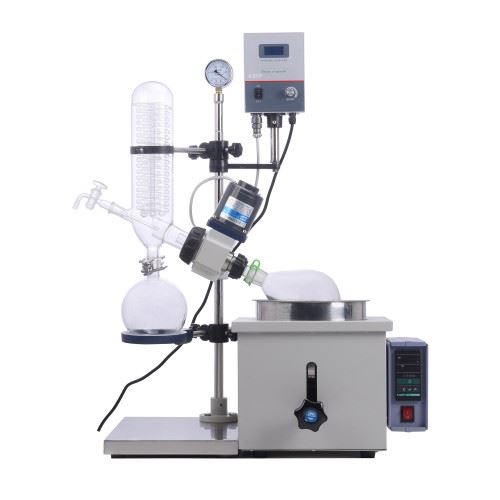 0.5L~2L Rotary evaporator, digital RPM display, water bath manual lifting
