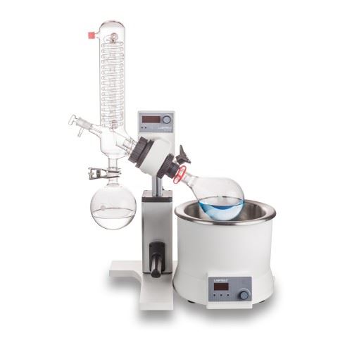 1L Rotary Evaporator, 20~200rpm, 180C, LED, manual liftin