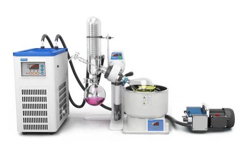 1L Rotary Evaporator, Rotovap, Digital display, Slide & Manual lifting