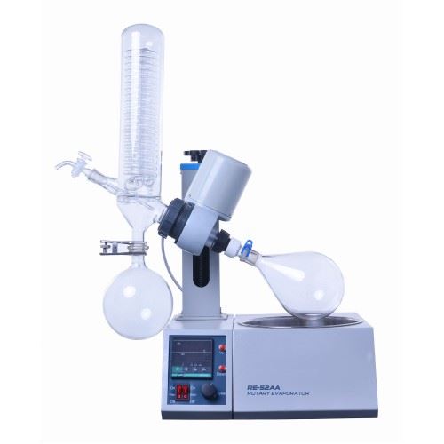 .5L~2L Rotary Evaporator with water bath, 180rpm, double LCD display, Slide lift + Manual lift