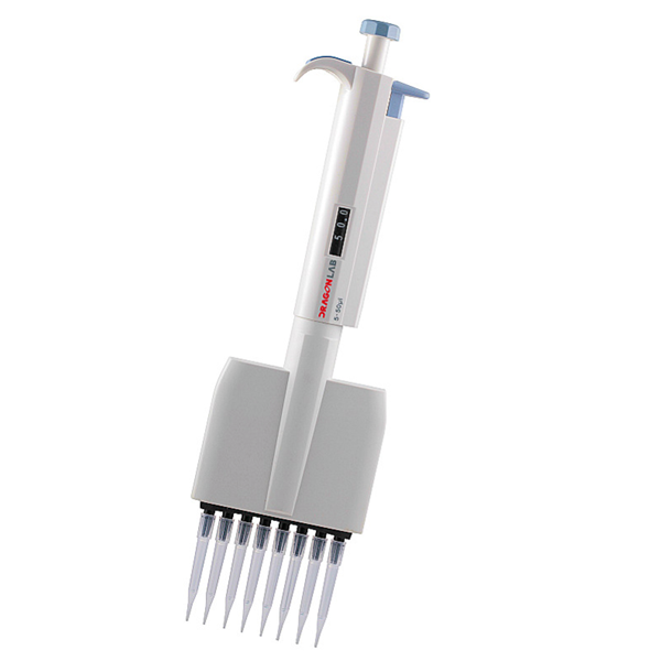 DLAB TopPette Ayarlanabilir Sekiz Kanallı Otomatik Pipet 50-300 μL